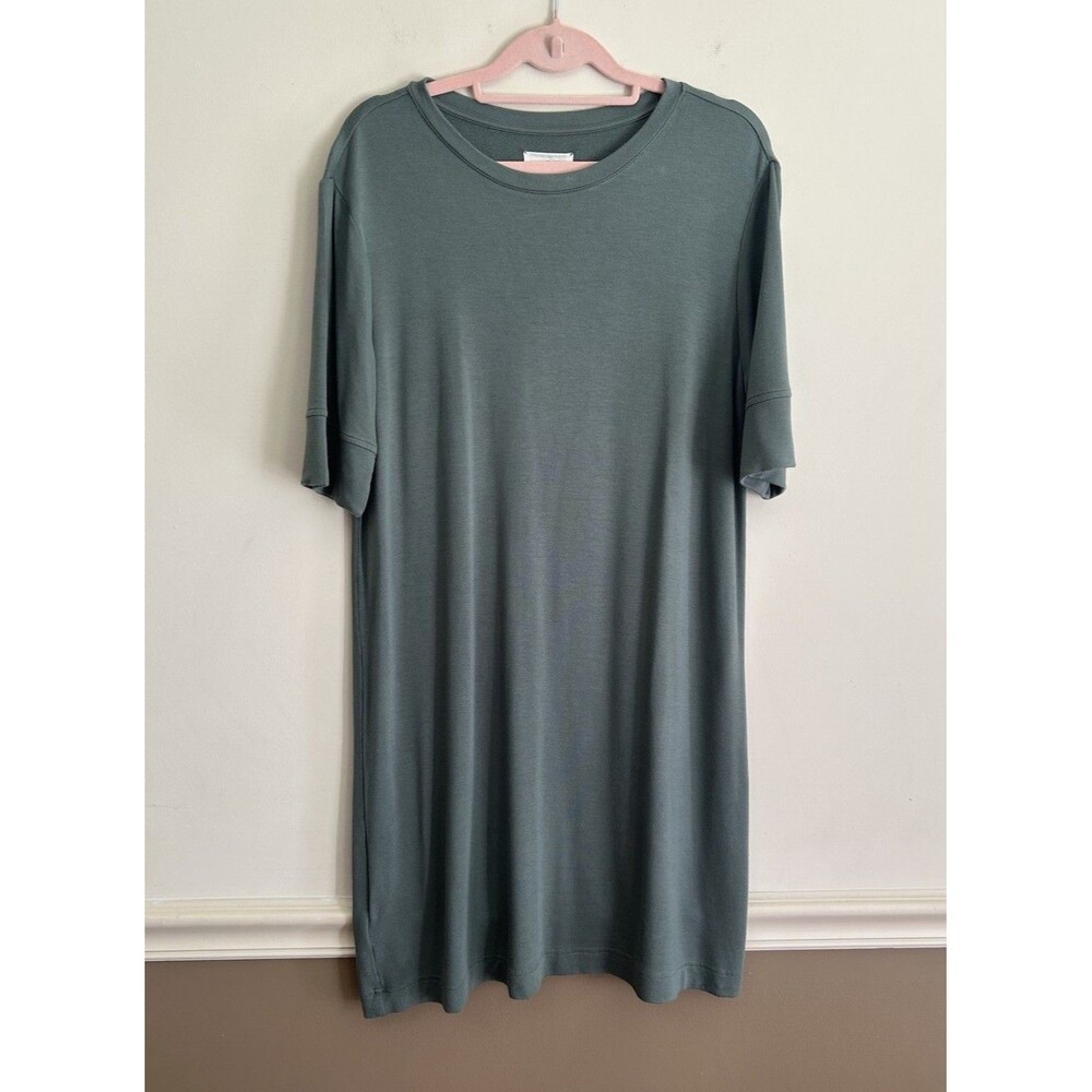 Lou & Grey Signature Soft Tee T-Shirt Dress  Comfy Errands Travel